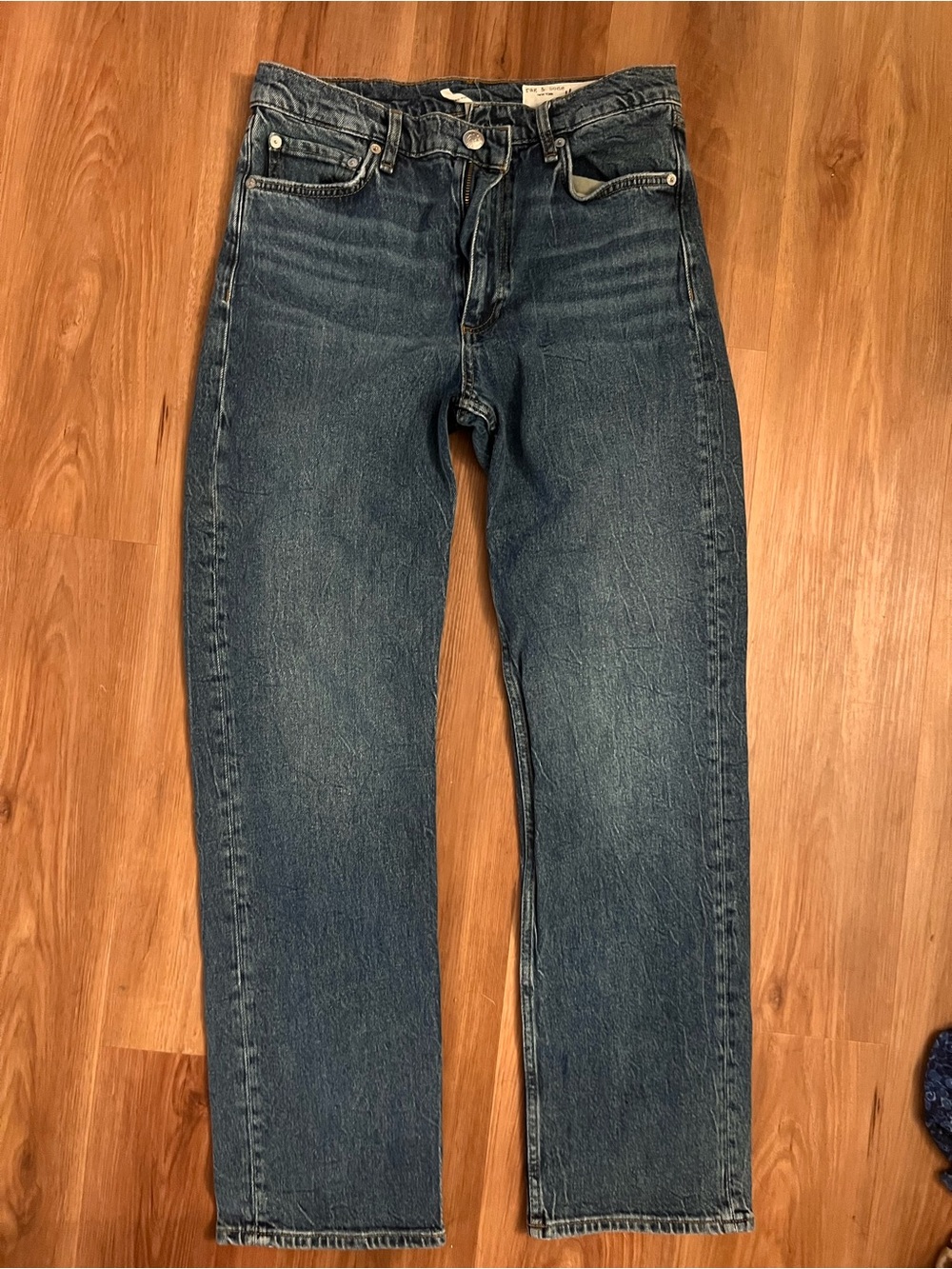 Rag & Bone Harlow Mid-Rise Straight Jeans